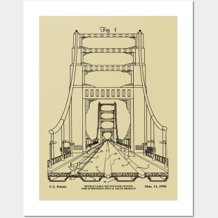 Bridge Construction Patent Print Posters and Art